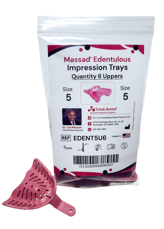 Massad Edentulous Impression Trays - 5 Upper (EDENT5U6)