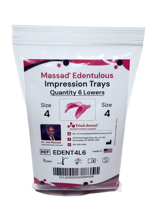 Massad Edentulous Impression Trays - 4 Lower (EDENT4L6)