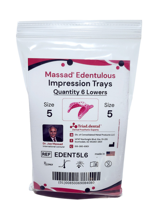 Massad Edentulous Impression Trays - 5 Lower (EDENT5L6)