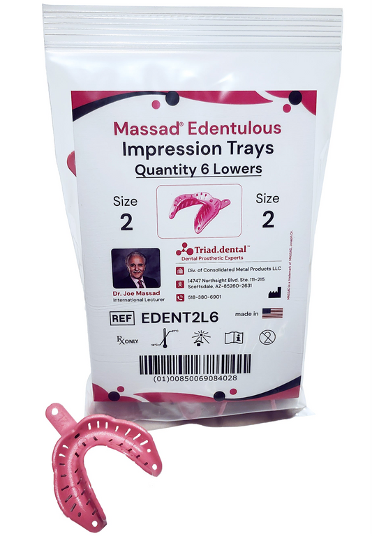 Massad Edentulous Impression Trays - 2 Lower (EDENT2L6)