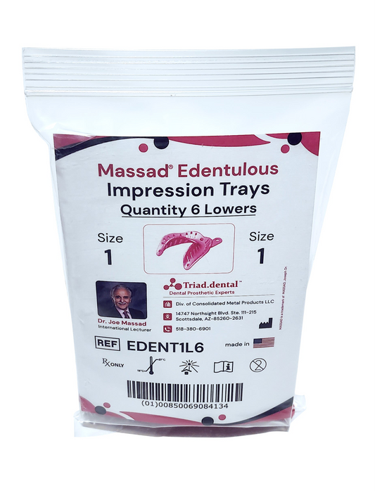 Massad Edentulous Impression Trays - 1 Lower (EDENT1L6)