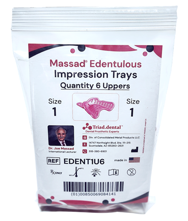 Massad Edentulous Impression Trays - 1 Upper (EDENT1U6)