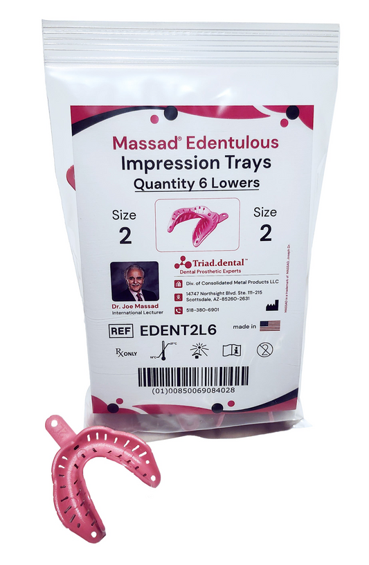 Massad Edentulous Impression Trays - 2 Lower (EDENT2L6)