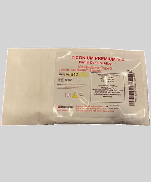 Ticonium Premium 100 Partial Denture Alloy