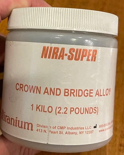 Nira-Super Cobalt-Chromium Crown and Bridge Alloy (Niranium)