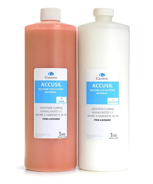 Accusil Liquid Silicone Duplicating Material A & B 1KG Each